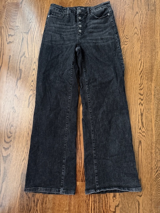Judy Blue Denim - Judy Blue Washed Black High-Rise Wide-Leg Jeans 9/29